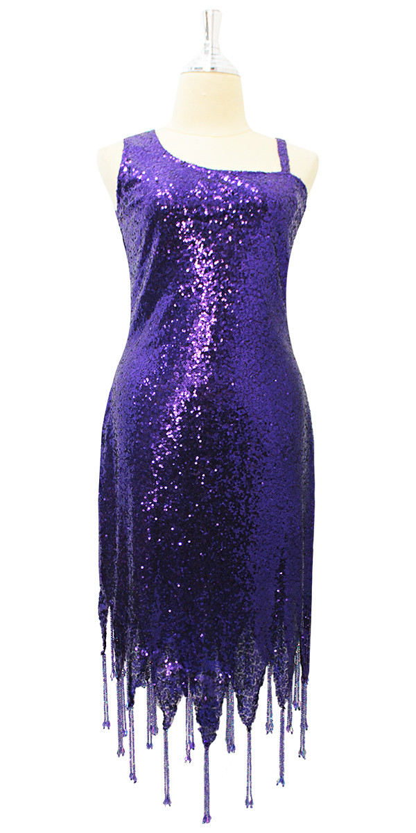 Dark Purple Short Dress